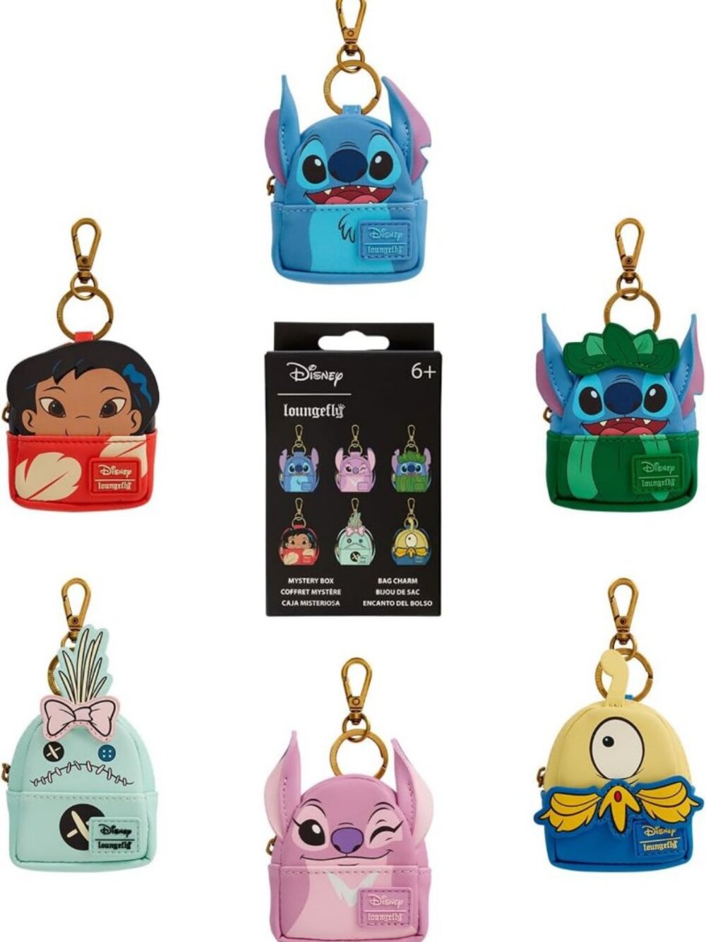 Disney Lilo & Stitch Mini Backpack Keychain Charm - Cute Collectible Accessory